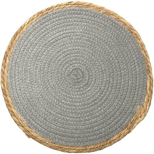 Concord GmbH Platzset Untersetzer Seegras Baumwolle Grau Natur Rund Tischdeko Küche 38cm Ø Concord GmbH Platzset Untersetzer Seegras Baumwolle Grau Natur Rund Tischdeko Küche 38cm Ø von Concord GmbH