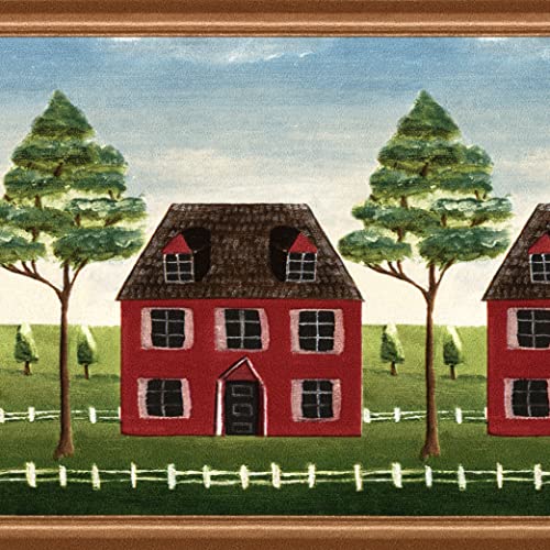 Tapetenbordüre Landhaus 13,3 x 38,1 cm GB30310 von Concord Wallcovering
