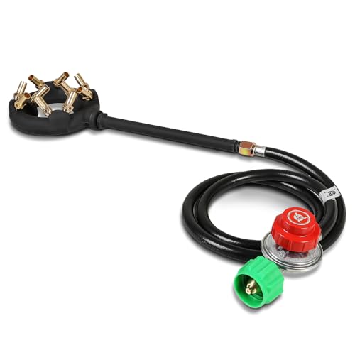 Concord Gusseisen Jet Brenner Single Propan Outdoor Brennerkopf Montage mit Messing Flamme Tipps (Jet 10) von Concord