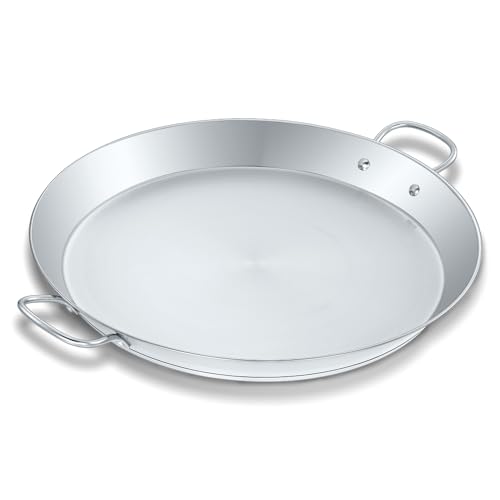 Concord Premium Edelstahl Paella-Pfanne mit robustem Dreifachboden (40 cm)) von Concord