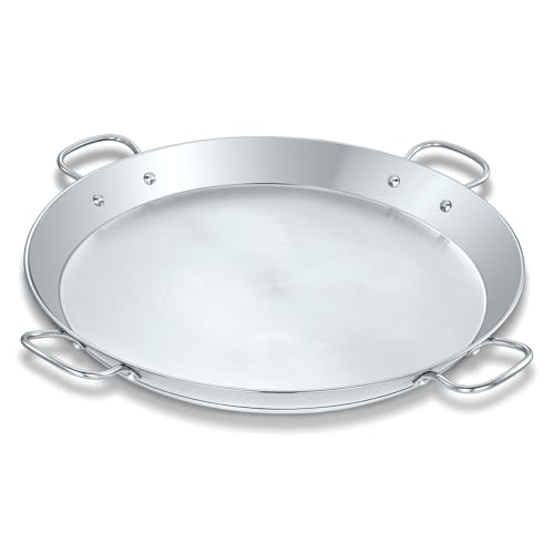 Concord Premium Edelstahl Paella-Pfanne mit robustem Dreifachboden (50 cm)) von Concord