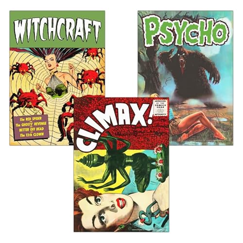 3er-Set Vintage Horror Drucke | A3 matte Kunstdrucke auf Archivpapier | Ungerahmt Retro 1950er Comic Book & Film Poster Ästhetik | Witchcraft, Pulp Fiction & Pin-Up Kunst | Gedruckt in Berlin 3er-Set Vintage Horror Drucke | A3 matte Kunstdrucke auf Archivpapier | Ungerahmt Retro 1950er Comic Book & Film Poster Ästhetik | Witchcraft, Pulp Fiction & Pin-Up Kunst | Gedruckt in Berlin von Concrete Schoolyard
