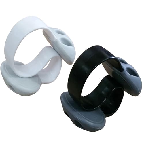Condello Casa Kabelclips Kabelklemme Schreibtisch nicht Klebend, Kabelhalter Kabelschellen Tischkante Gewichtet, Silikon Draht Kordel Kabelbefestigung Halter für PC Handy Ladekabel (1 Weiss+1 Schwarz) Condello Casa Kabelclips Kabelklemme Schreibtisch nicht Klebend, Kabelhalter Kabelschellen Tischkante Gewichtet, Silikon Draht Kordel Kabelbefestigung Halter für PC Handy Ladekabel (1 Weiss+1 Schwarz) von Condello Casa