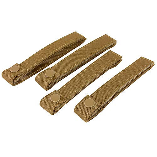Condor 6" MOD Gurt Hellbraun - Für Militär & Polizei - 4er Pack - Nylon - 15,2 cm von Condor