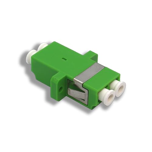 Conectra® - Glasfaser Adapter für FTTH | LC/APC auf LC/APC | Duplex | Monomode | Grün (1 Stück) von Conectra