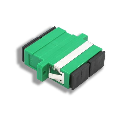 Conectra® - Glasfaser Adapter für FTTH | SC/APC auf SC/APC | Duplex | Monomode | Grün (1 Stück) von Conectra