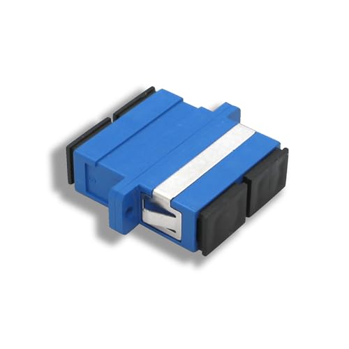 Conectra® - Glasfaser Adapter für FTTH | SC/UPC auf SC/UPC | Duplex | Monomode | Blau (1 Stück) von Conectra