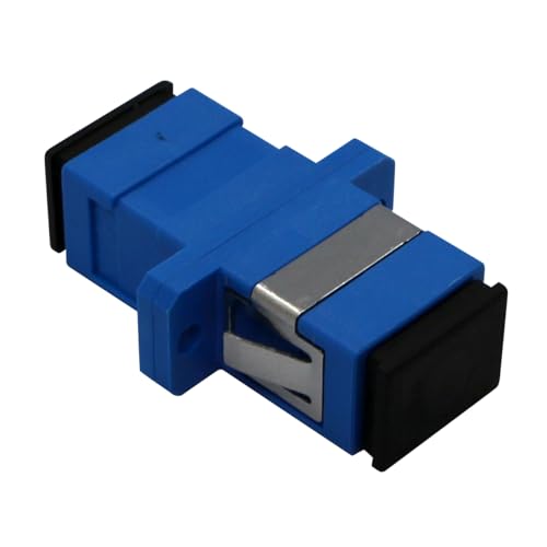 Conectra® - Glasfaser Adapter für FTTH | SC/UPC auf SC/UPC | Simplex | Monomode | Blau (1 Stück) von Conectra