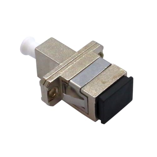 Conectra - Glasfaser Adapter für FTTH FTTx | LC/APC Buchse auf SC/APC Buchse | Simplex | Monomode | Metallgehäuse (1 Stück) von Conectra