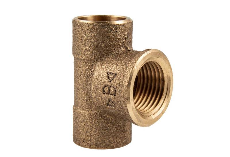 Conex Bänninger Lötfitting Rotguss-T-Stück mit IG - Typ 4130G, DVGW, 15 mm x 1/2 Zoll von Conex Bänninger