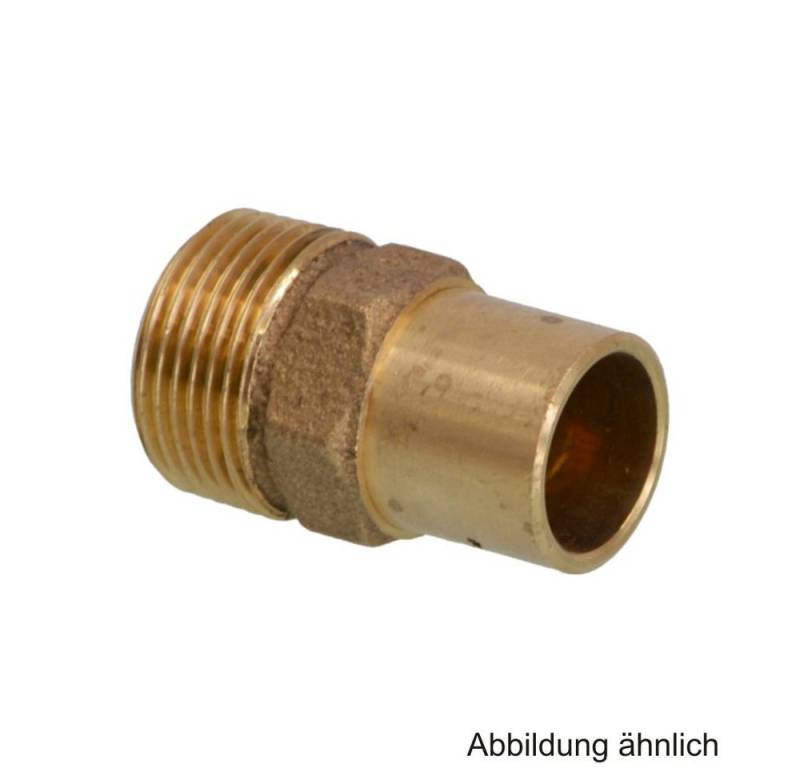 Conex Bänninger Wasserrohr Lötfitting Rotguss Doppelnippel mit Außengewinde 12 mm x 1/2", Serie 4 von Conex Bänninger