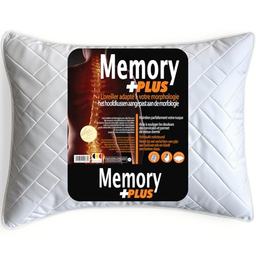 Ergonomisches Nackenkissen 50x70cm (GARANTIE) Memory Foam Kissen 50x70 Schmerzhafte Nackenschmerzen Schmerzlinderung Erholsames Schlafkissen 70x50 Viskoelastisches Festes Kissen aus Memory Foam Pillow von Confort-dream