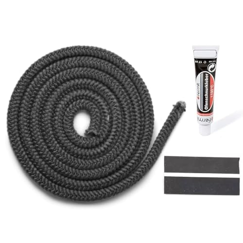 Türdichtung Set Fireplace Lyon Kaminofen Ersatzteil 2,5m ø 9mm Ofendichtung von Confuego
