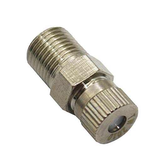 Gewächshaus-Micro-Tropfbewässerung 2 stücke 0,1-0,6mm 1/8 zoll Hochdruck Nebel Nebeldüse Kupfer Anti-Tropfen Zerstäubung Colling Sprinkler Garten Bewässerungstool (Color : 0.3mm) von Congeal