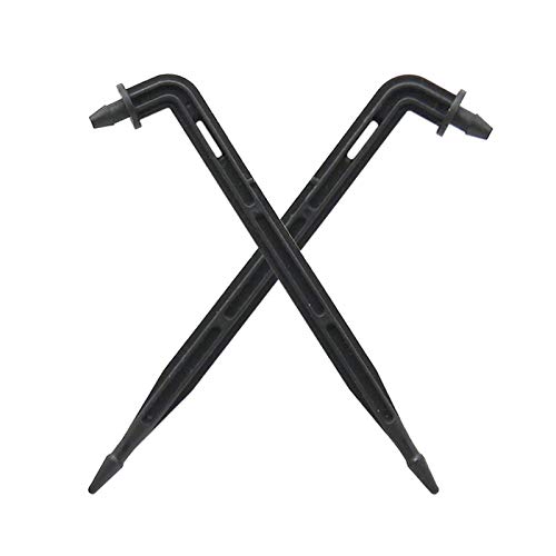 Gewächshaus-Micro-Tropfbewässerung 3mm gekrümmte tropfe arrow dripper garten micro tropftbewässerung dripper 3 / 5mm Schlauchschnittstelle Ellenbogen Ellenbogen tropft Bewässerungspfeil 200 stücke von Congeal