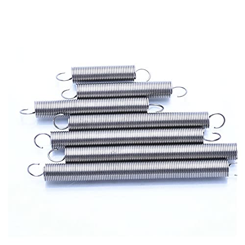 Hardware-Zugfeder. 304 Edelstahlspannungsfederdrahtdurchmesser 0,6 mm x Außendurchmesser 6 mm erweiterte Zugfeder, mit Hakenlänge 70-300mm (Length : 75mm (5pcs), Outer Diameter : 6mm) von Congeal