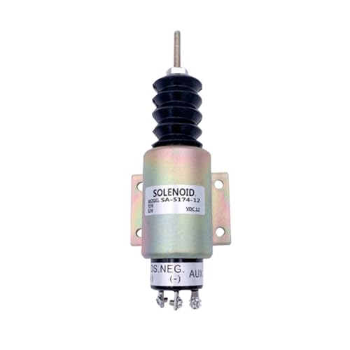 Congparts Fuel Shut Off Solenoid 2001ES-24E3U1B2S2 SA-5174-24 Kompatibel mit Deutz Motor BF6M1015 BF8M1015 Kompatibel mit Hitachi Kompatibel mit Cummins von Congparts