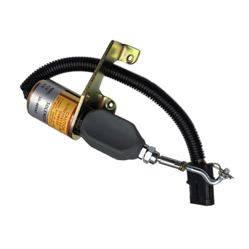 Congparts Fuel Shut Off Stop Magnetventil 008A2 6735-81-9140 Kompatibel mit Deutz Kompatibel mit Komatsu Bagger PC220-6 PC250-6 PC220LC-6LE PC250LC-6LE Motor S6D102E-1AB SA6D102E-1AB von Congparts