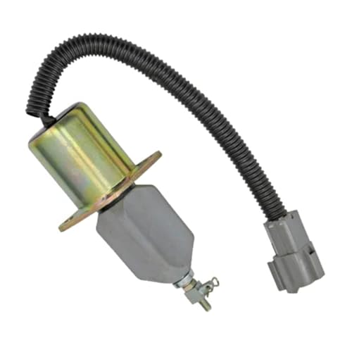 Congparts Fuel Shutoff Solenoid 129953-77811 1751ES-24A3UC12B1S Kompatibel mit Kubota Minibagger 3A Kompatibel mit Hyundai Bagger R605 R210-5 Kompatibel mit Yanmar Motor 4TNE-98 4TNE-94 von Congparts