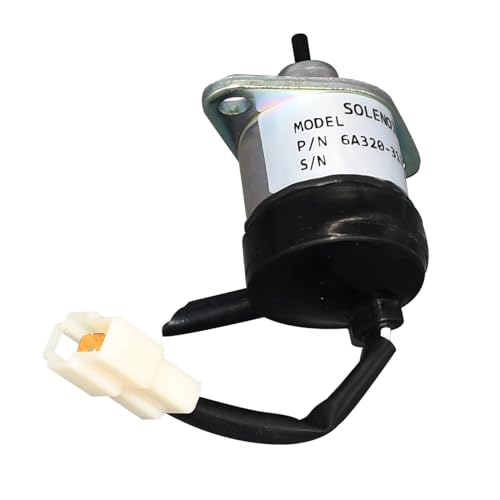 Stop Solenoid 6A320-31152 6A32031150 Kompatibel mit Kubota Bagger K008 KX040 KX057 U15 U17 U55 Rasenmäher F2680 F2690 F2880 F2890 F308 0 F36 80 F3690 Traktor B1700 B2100 B2301 B2320 B2400 von Congparts