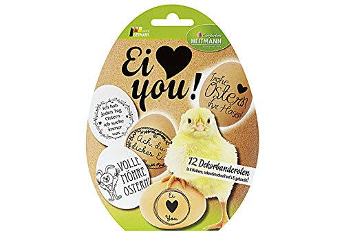 Dekobanderolen Ostern Deko Ostereier (12 Dekobanderolen, Ei ? You!, 1 Packung) von Conipa