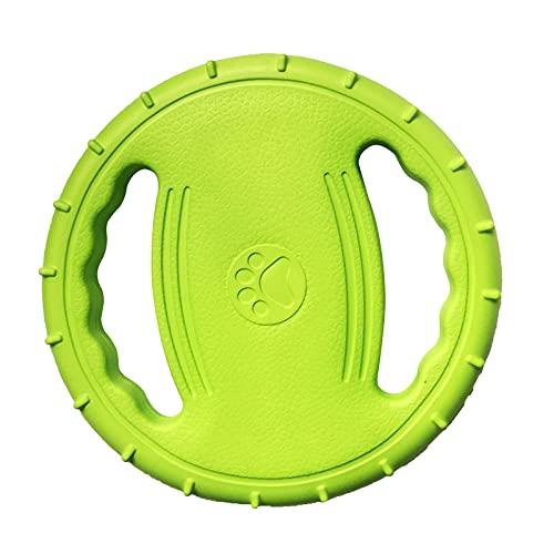 Coniya Hunde-Flugscheibenspielzeug,Pet Dog Flying Disc Eva Hundetrainingsring mit Doppelgriffen Hundeflyer Spielzeug Outdoor-Aktivität Schwimmendes Fetch-Spielzeug von Coniya