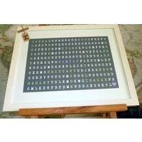 Wortsuchgeschenk - Familie Freunde Personalisiertes Gerahmtes Andenken Handgemacht in Irland Wortsuchgeschenk - Familie Freunde Personalisiertes Gerahmtes Andenken Handgemacht in Irland von ConkerTreeStudio