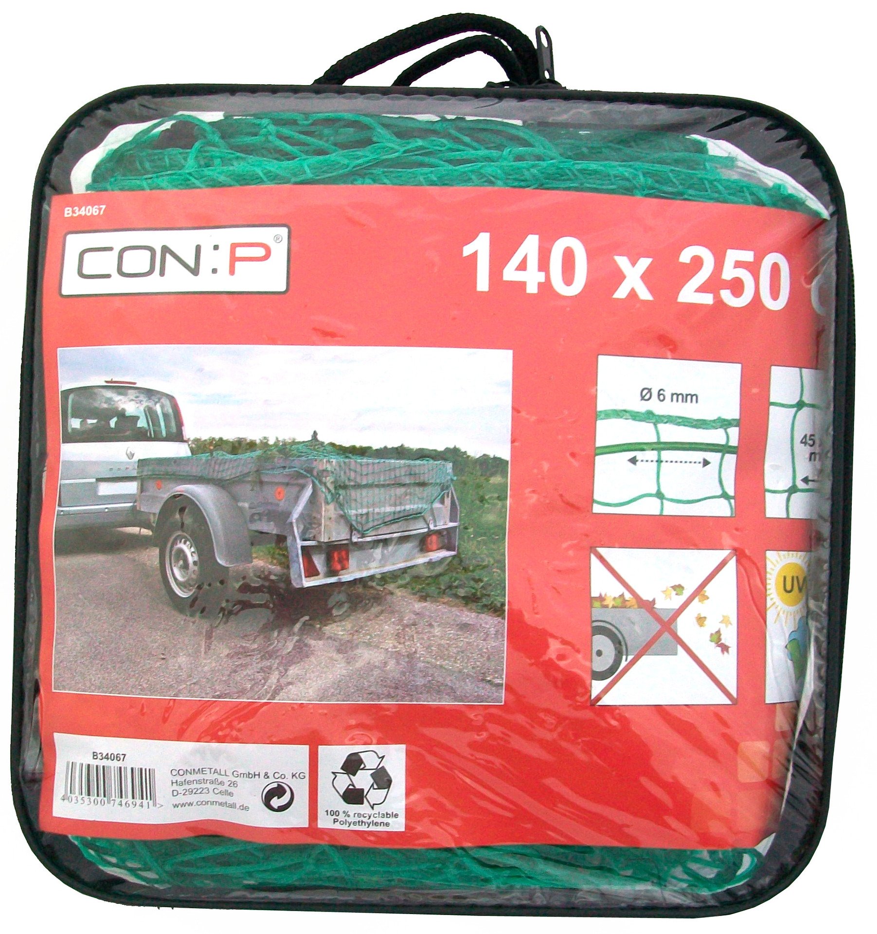 Anhängernetz in Tasche Anhängernetz in Tasche von Conmetall - Celle