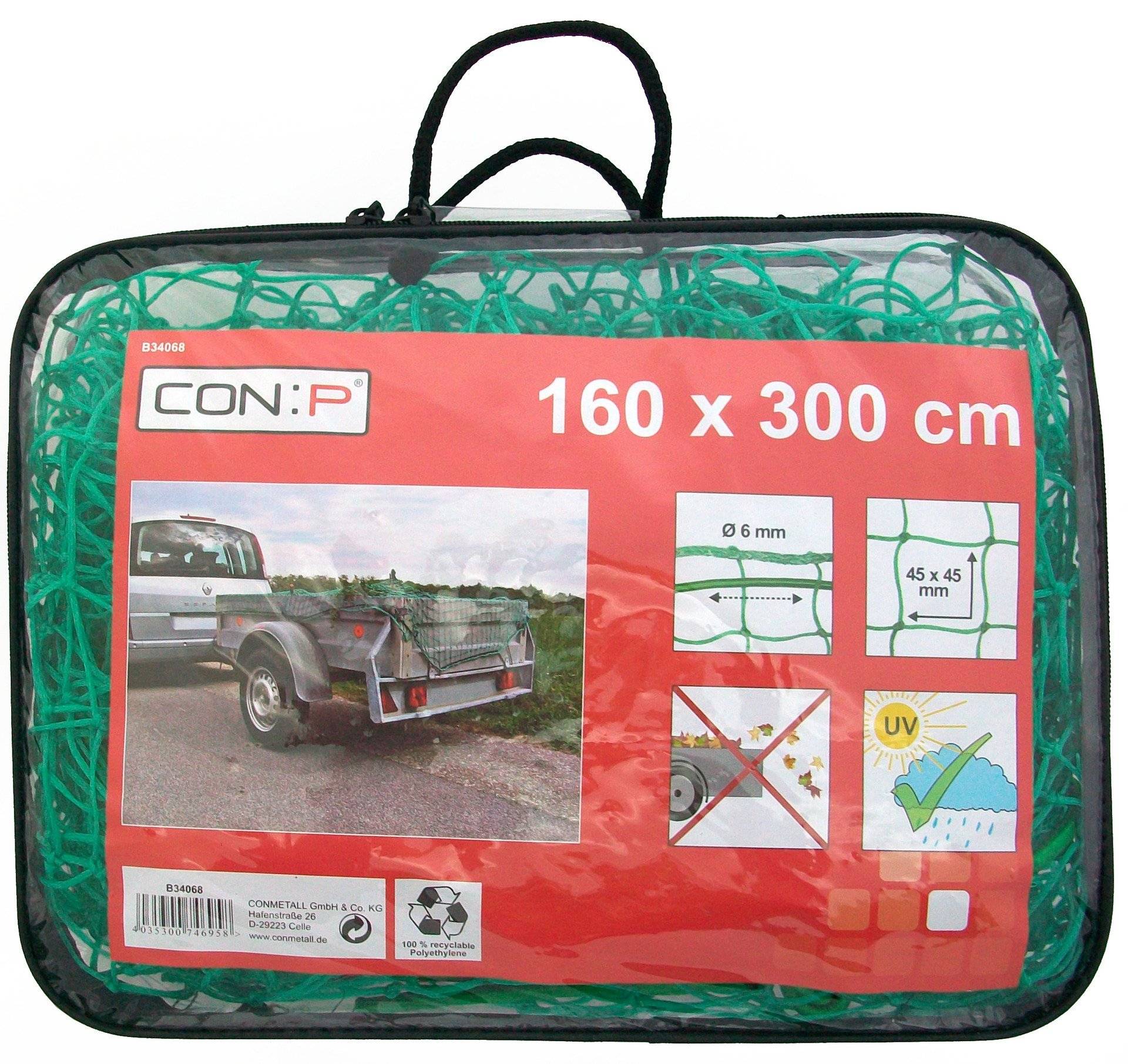 Anhängernetz in Tasche Anhängernetz in Tasche von Conmetall - Celle