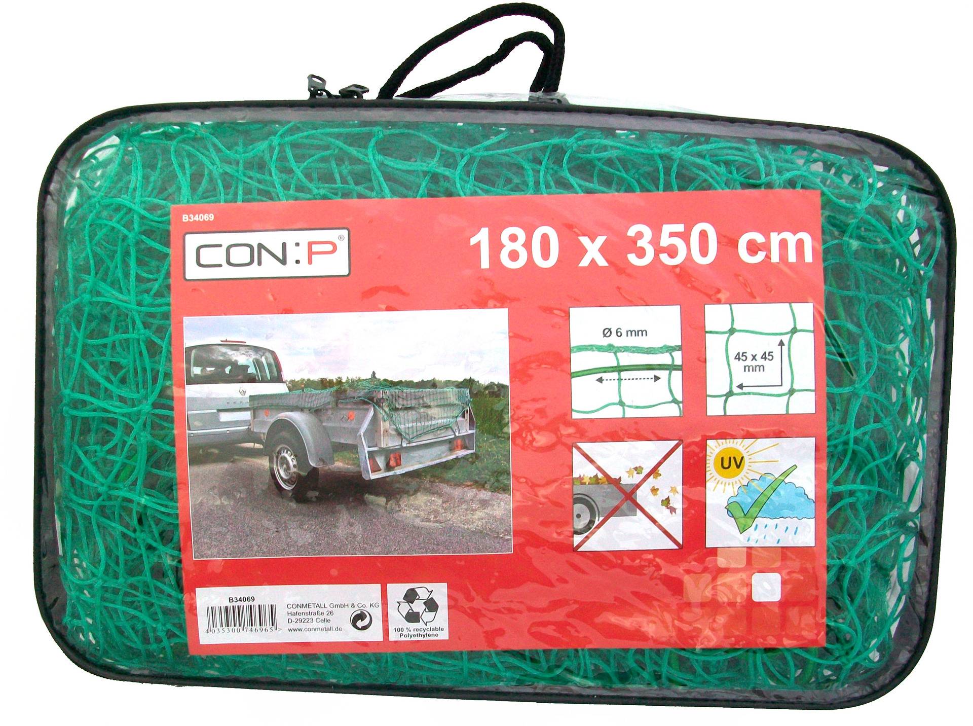 Anhängernetz in Tasche Anhängernetz in Tasche von Conmetall - Celle