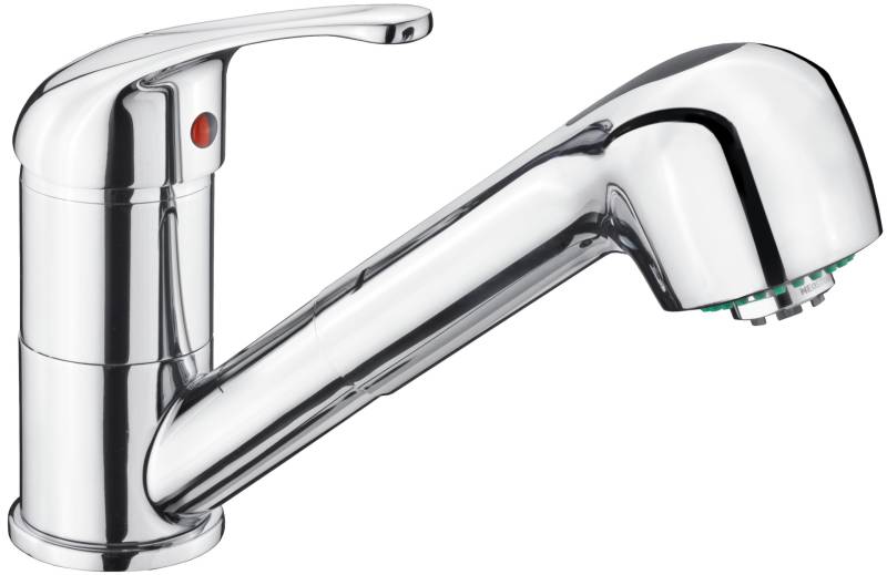 FABIO Spültisch-Einhebelmischer Niederdruck mit Brause, chrom von Conmetall - Celle