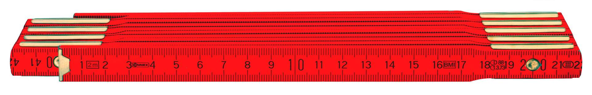 Gliedermaßstab Holz 2m Signalfarbe Gliedermaßstab Holz 2m Signalfarbe von Conmetall - Celle