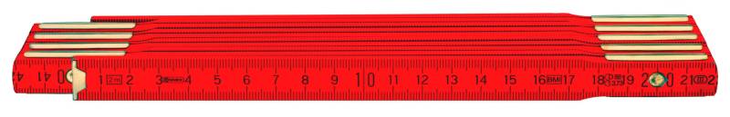 Gliedermaßstab Holz 2m Signalfarbe Gliedermaßstab Holz 2m Signalfarbe von Conmetall - Celle