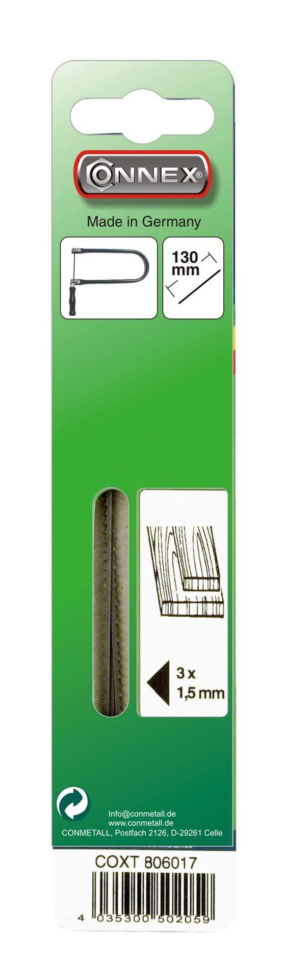 Laubsägeblatt Fretta für Holz Laubsägeblatt Fretta für Holz von Conmetall - Celle