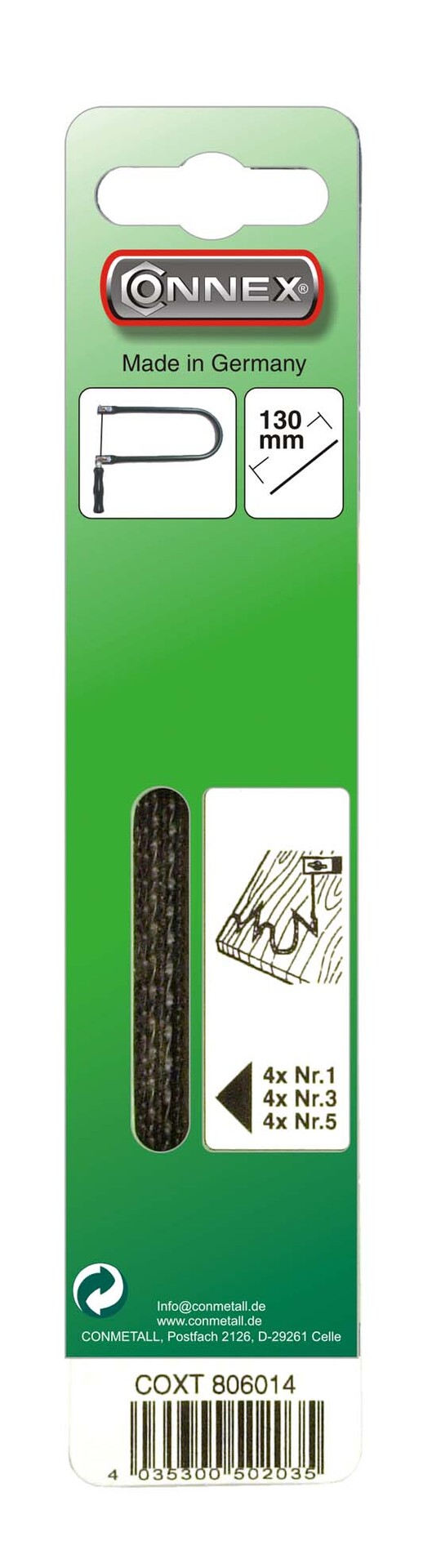 Laubsägeblatt für Holz Laubsägeblatt für Holz von Conmetall - Celle