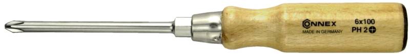 Schraubendreher PH mit Holz-Griff von Conmetall - Celle