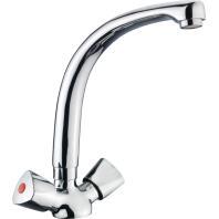 Spültisch Einlochbatterie LISA mit Gussauslauf chrom von Conmetall - Celle