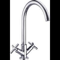 Spültisch Einlochbatterie TRATTO mit 2 Griffen chrom Spültisch Einlochbatterie TRATTO mit 2 Griffen chrom von Conmetall - Celle