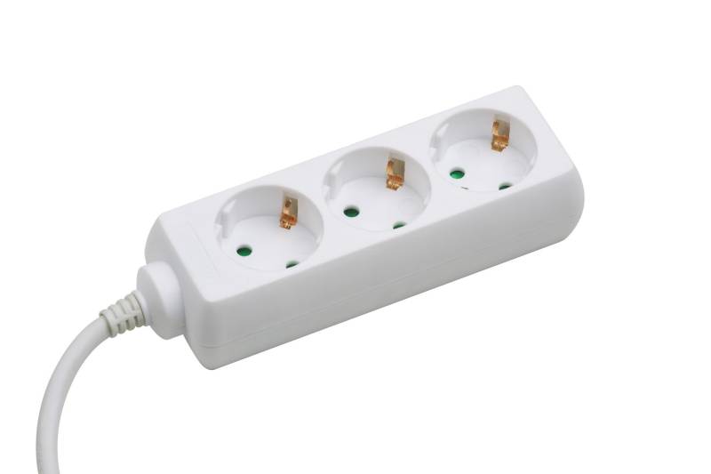 Steckdosenleiste Tido, 3-fach, weiß Steckdosenleiste Tido, 3-fach, weiß von Conmetall - Celle