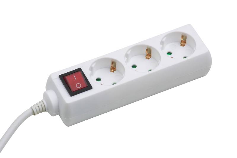 Steckdosenleiste Tido, 3-fach, weiß Steckdosenleiste Tido, 3-fach, weiß von Conmetall - Celle