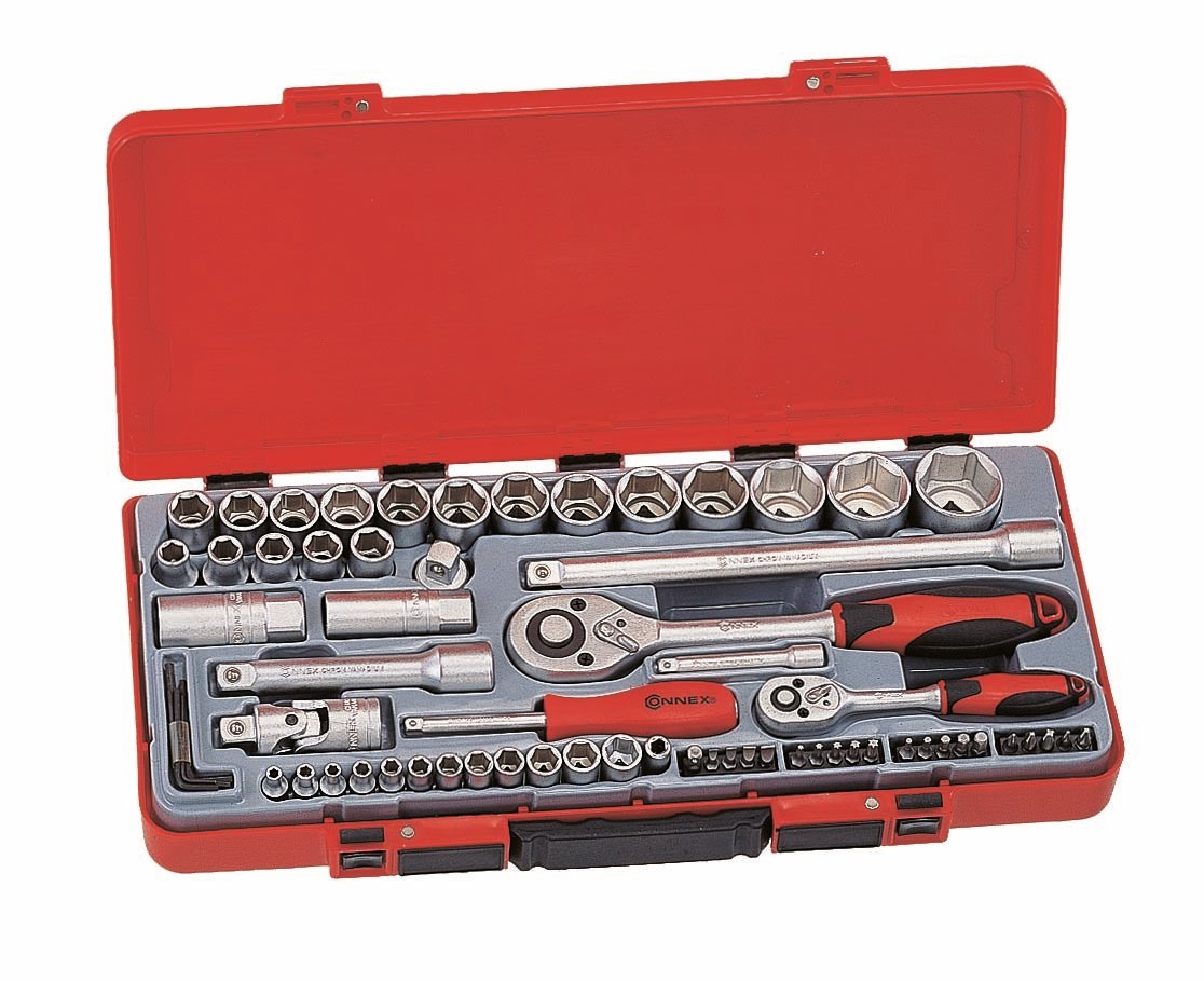 Steckschlüssel-Satz 1/4 und 1/2 Zoll 67-teilig von Conmetall - Celle