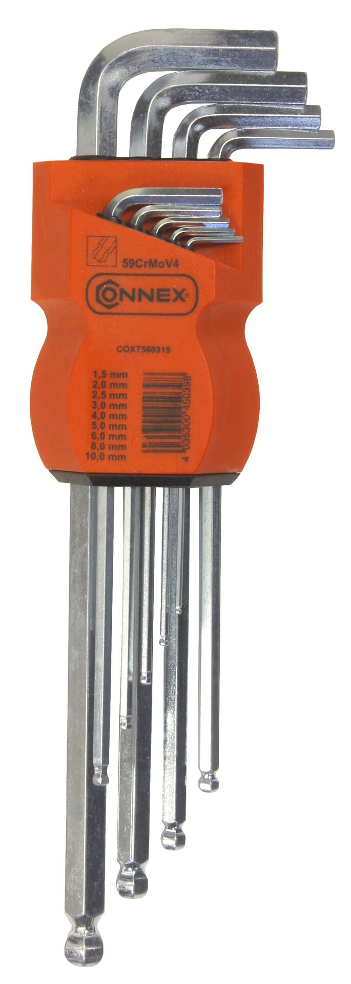 Stiftschlüsselsatz lang 1,5-10mm 9-teilig von Conmetall - Celle