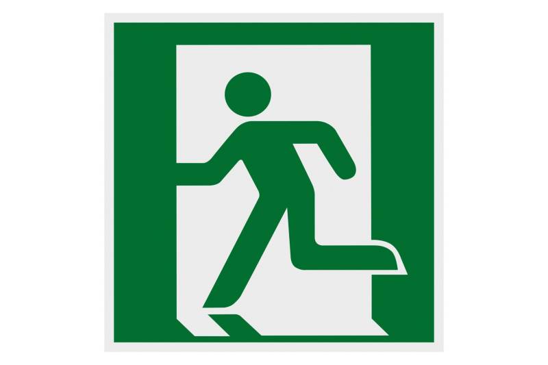 Hinweisschild 150x150mm nachleuchtend von Conmetall - Wuppertal