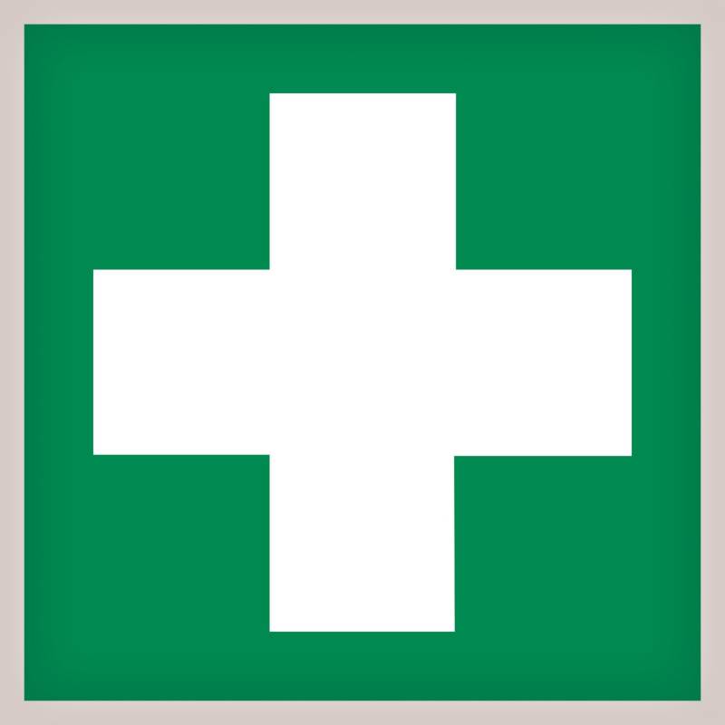 Hinweisschild 150x150mm nachleuchtend von Conmetall - Wuppertal