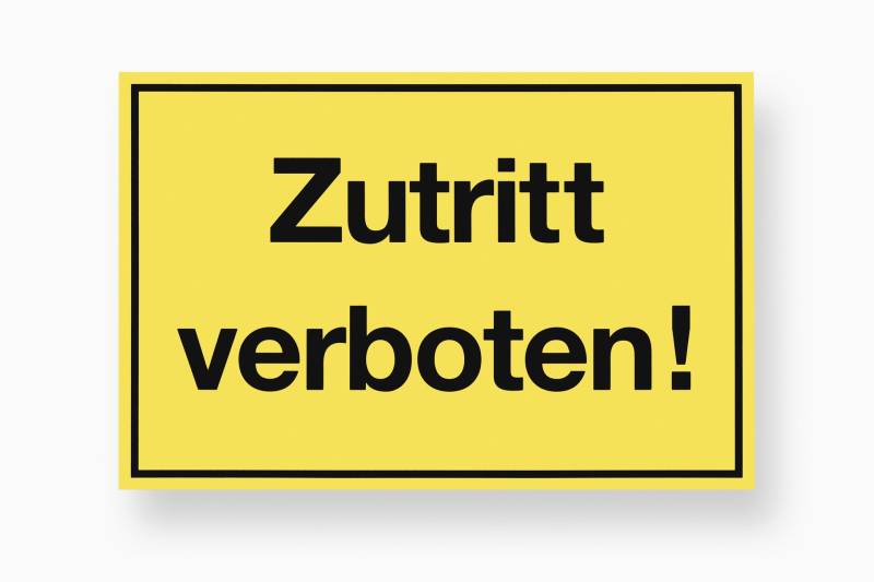 Hinweisschild Hinweisschild von Conmetall - Wuppertal