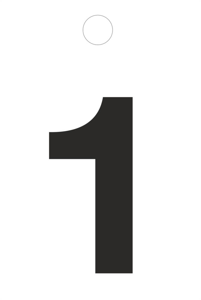 Klebeziffer 35mm schwarz Klebeziffer 35mm schwarz von Conmetall - Wuppertal