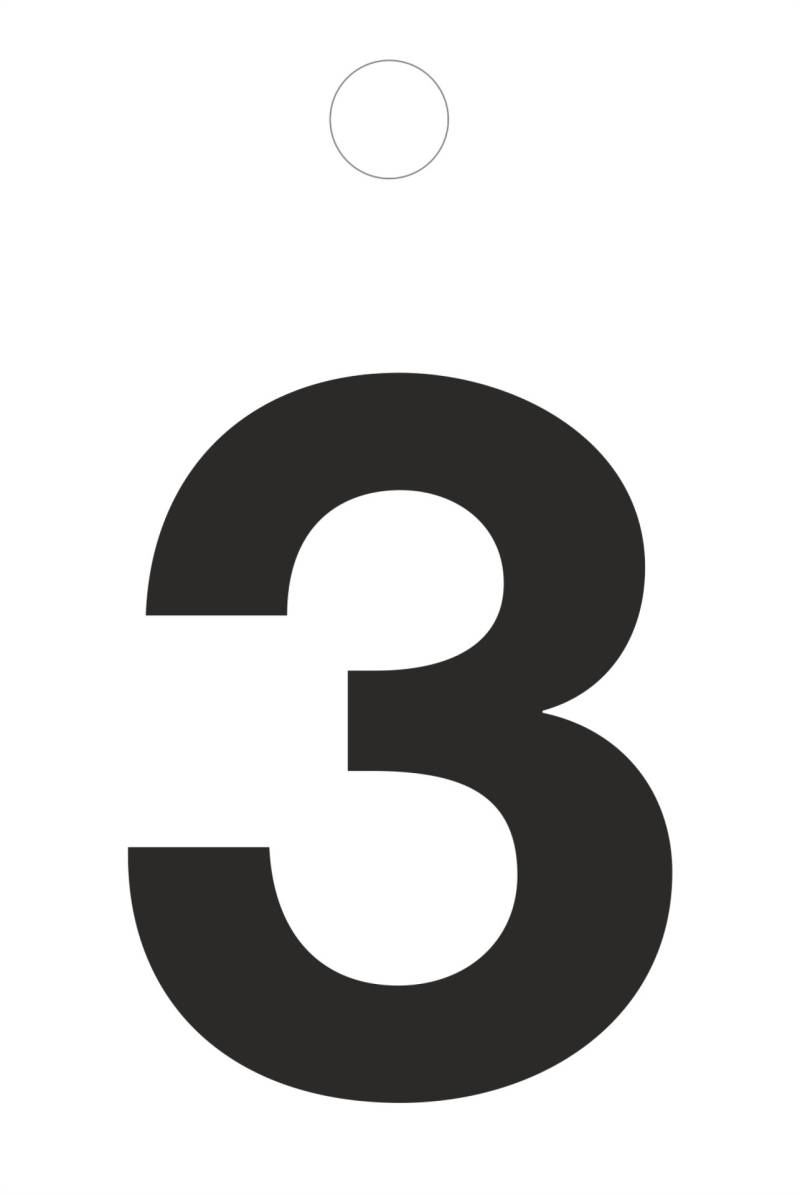 Klebeziffer 35mm schwarz Klebeziffer 35mm schwarz von Conmetall - Wuppertal