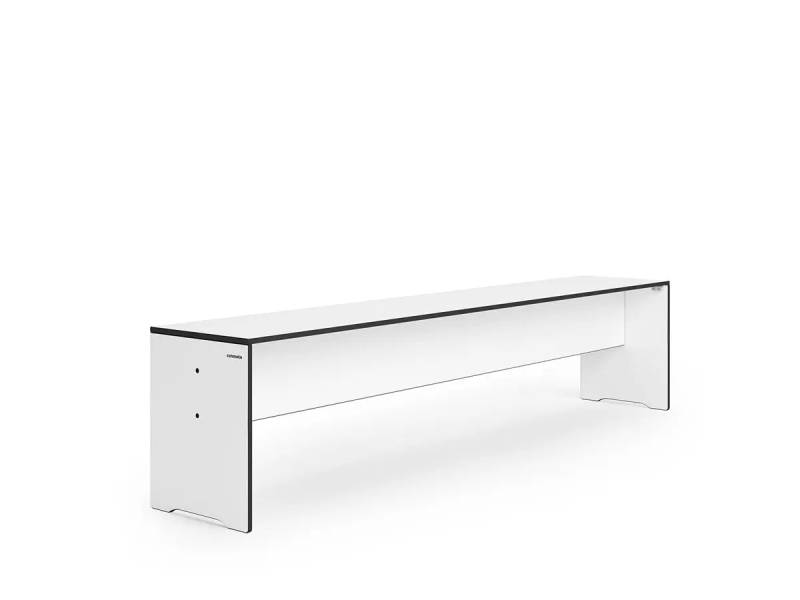 B-Ware Conmoto Riva Bank Sitzgelegenheit Gartenbank Weiß Ohne Rückenlehne L 176cm von Conmoto