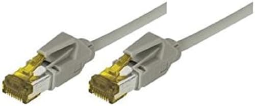 CONNECT 2 m Full Copper RJ45 S/FTP CAT 6 A, LSOH Patchkabel, Knickschutztülle, grau, von Connect