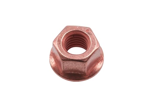 Connect 30739 Kupfer-Blitzmuttern, Flansch, M8 x 1,25 x 13 mm, Sechskant, 5 Stück von Connect